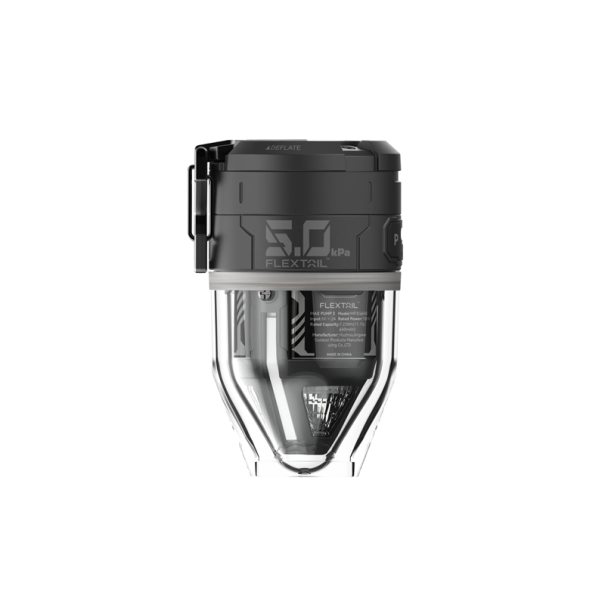 Bärbar campingpump med LED-ljus 500 l/min 6 munstycken Madrassuppblåsare 3,5–5 kPa 300 lm 11 timmars belysning Camping 122 g svart