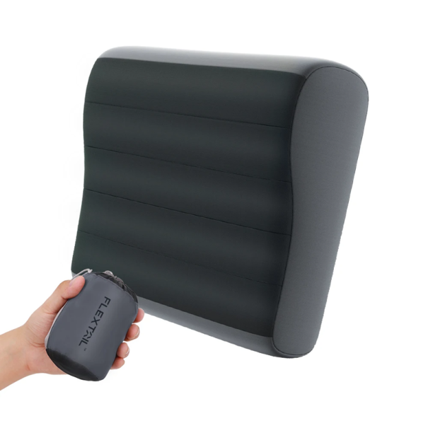 Uppblåsbar ergonomisk campingkudde 13,5 x 8,6 cm lätt resekudde 160 g hopfällbar nackstöd för camping och vandring 1