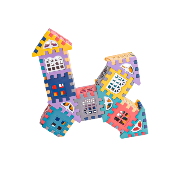 104 pezzi set di costruzione per finestre per bambini Micro blocchi Puzzle pezzi assemblabili Creazione di case di grandi dimensioni Ragazzi e ragazze 1
