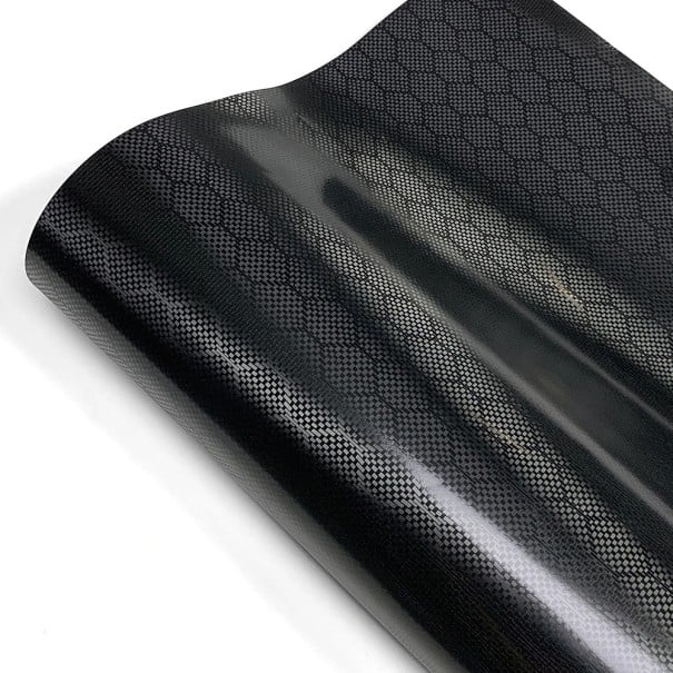 Karbonová autofólie s diamantovým vzorem 30x150 cm Samolepicí PVC fólie honeycomb pro auto a motorku 1