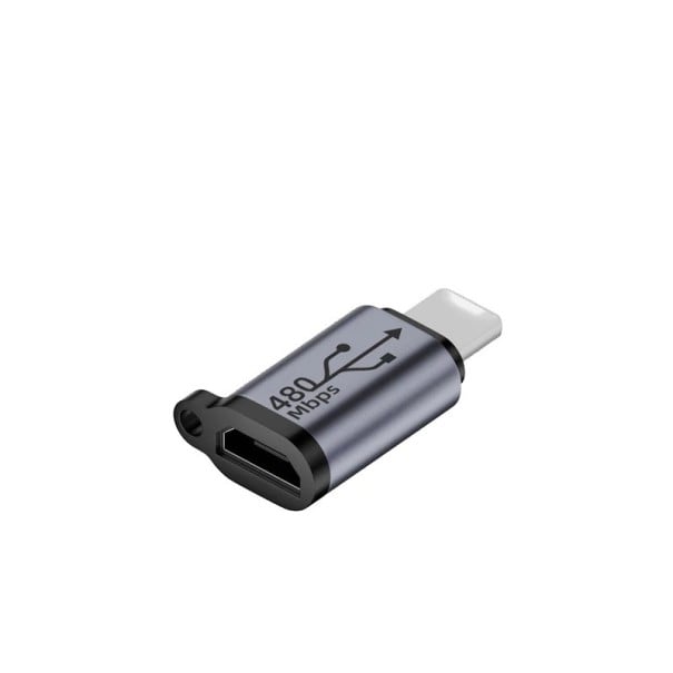 Adaptor Micro USB la Lightning Convertor pentru dispozitive Apple Transfer de date de până la 480 Mbps Conexiune cu încărcătoare mai vechi 1