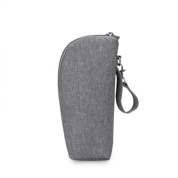 Geïsoleerde thermische hoes voor babyfles 22 x 8 cm Grijze thermische hoes voor kinderwagen Reisfleshoes Zonder accessoires