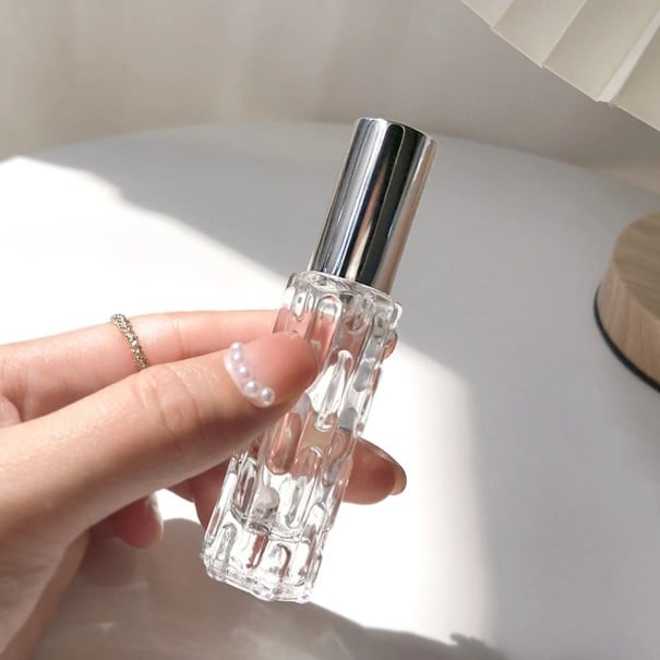 Atomiseur de parfum en verre 10 ml Flacon rechargeable avec pompe en aluminium Flacon de voyage pour parfum ou assainisseur d’air 1
