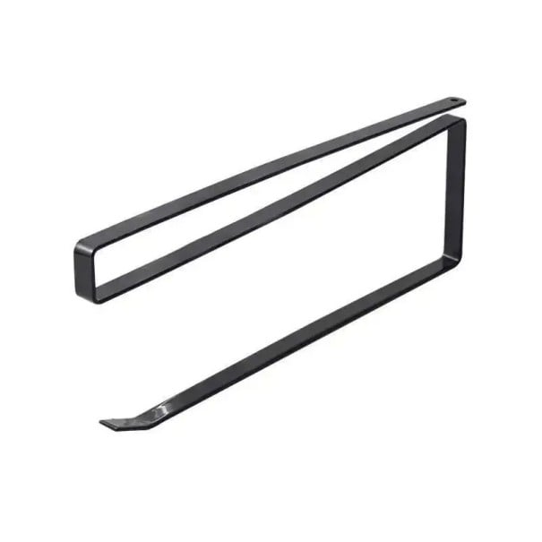 Závesný držiak 22 x 8,5 x 1,2 x 2,2 cm na papierové role fólie uteráky Kuchynská polica Bez vŕtania Úložný stojan Kúpeľňové príslušenstvo čierna