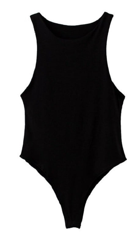 Bodys de mujer con tirantes anchos negro S