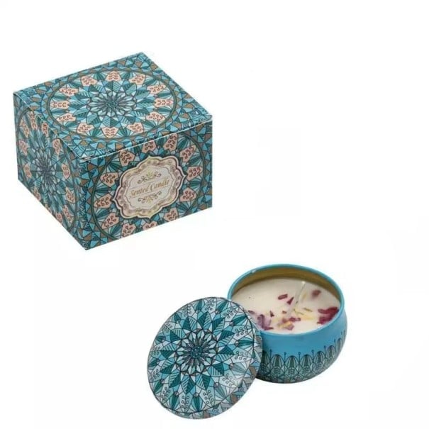 Duftkerze im Glas 6×4 cm, Blumenduft, Ozeanstern, Sojawachs, Vintage-Stil, handgefertigt, Dekoration, Geschenk, Hochzeitszeremonie 1