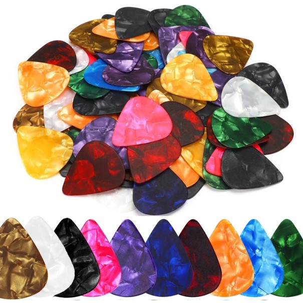 Set med 10 gitarrplektrum 0,46 mm med hållare Plektrum i olika färger Mjuka plektrum för mjukt spel Tillbehör för gitarrister 1