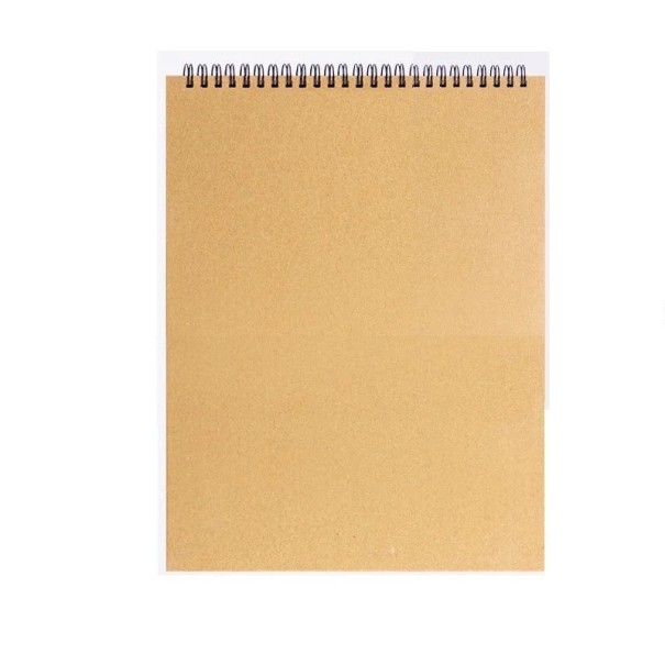 Olinjerat avrivbart block 190 x 260 mm Spiralbindning upptill Rit- och skrivblock Tomma ark Hårt papper Block för skola och kontor 1