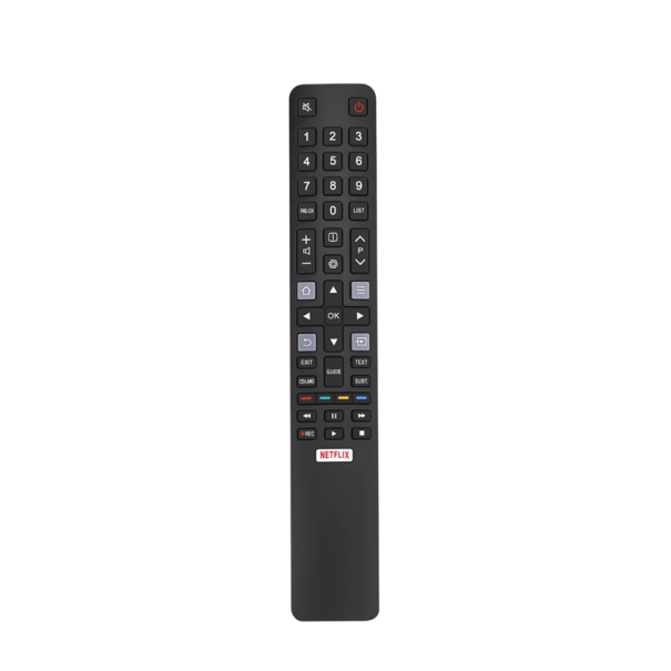 IR-fjärrkontroll för TCL 49C2US 55C2US 65C2US 75C2US 43P20US Ersättningsfjärrkontroll TV-tillbehör Strömförsörjning 2x AAA-batterier 1