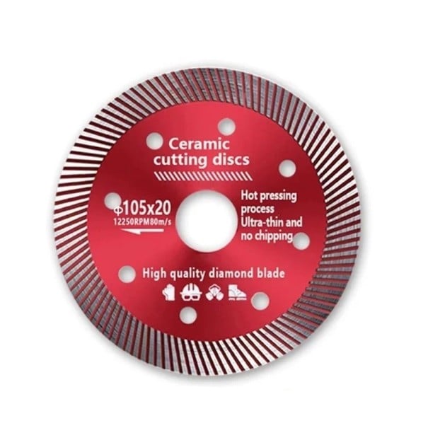 105mm turbo diamantzaagblad voor porselein keramische tegels graniet marmer snijblad voor haakse slijper precisie snijden 1