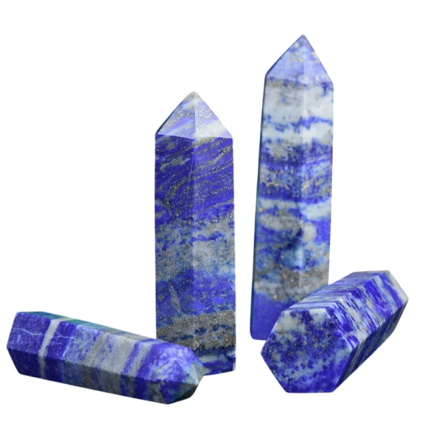 Naturlig kristall Lapis Lazuli blå sten 5-6 cm dekorativ mineralpolerad sten för samlare avslappning harmoniserande energi 1