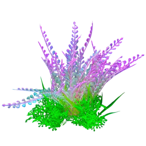 Kunstpflanze für das Aquarium 14 cm Dekorative Wasserpflanze Simulation natürlicher Vegetation Versteck für Fische Weiches Plastik Einfache Pflege