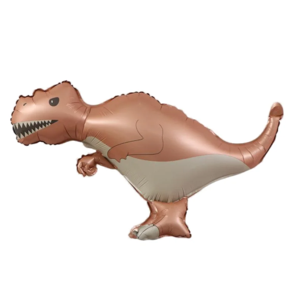 Foliebaljong 93 x 53 cm i form av dinosaurien Tyrannosaurus Uppblåsbar dekoration för födelsedagsfirande Barnkalas dekoration