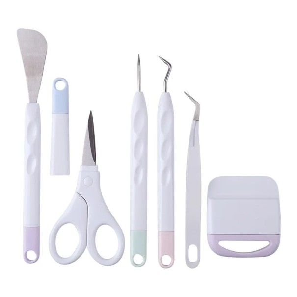 6 stycken set med vinylhantverksverktyg för ogräsborttagning Scrapbooking DIY Reliefsnideri Verktyg för Cricut Maker Silhouette 1