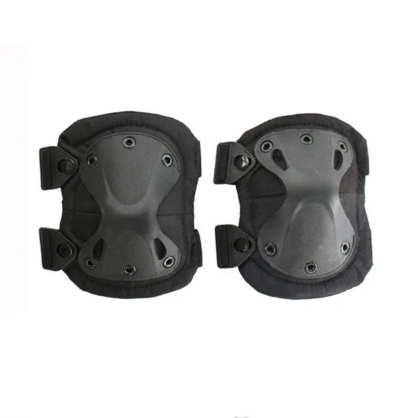 Taktiska knäskydd 140x195x85 mm EVA-skum med hög densitet Armé militär airsoft jakt sport skyddsutrustning svart