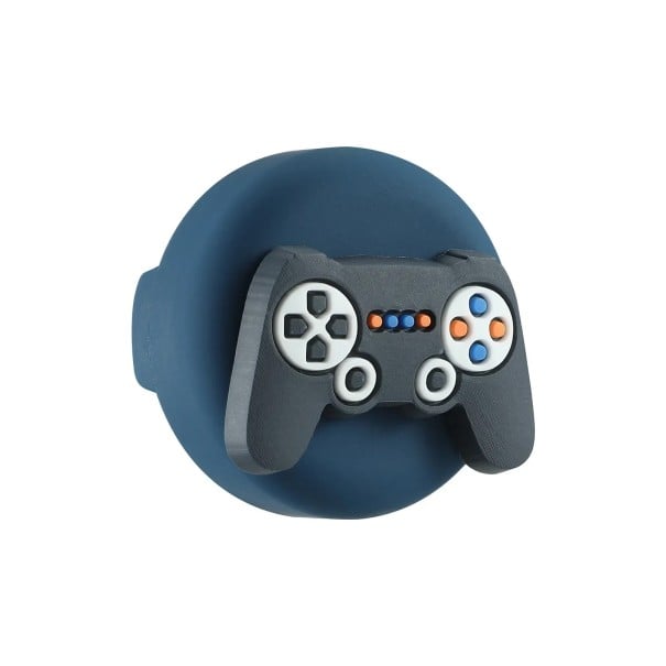 Silikonfodral för AirTag vattentåligt med Playstation kontrollmotiv för barns skosnören och GPS tracker tillbehör 35x27x20mm 1