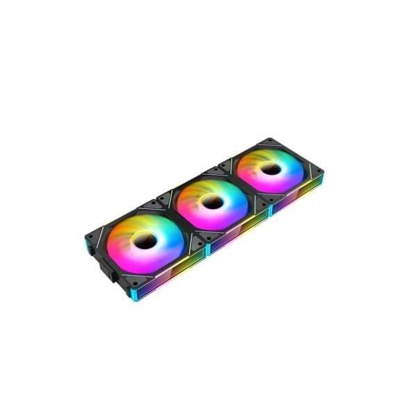 TEUCER JM-1 120mm PC ventilator ARGB spejlvendt cyklus lys effekt trådløs syning PWM til vandkøling 360mm CPU køler sort
