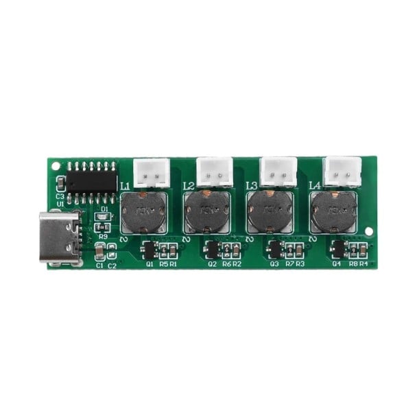 DC5V fyrsprutande ultraljuds luftfuktare modul styrkort atomisering DIY nebulisator med TYPE-C gränssnitt 58,7×19,6×9,5 mm 1