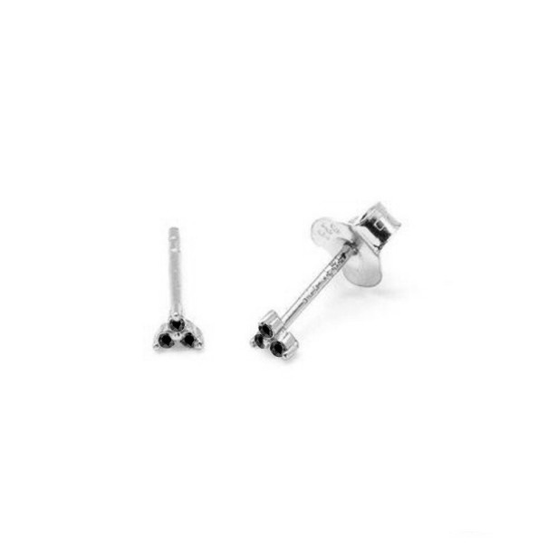 Boucles d'oreilles petites pour femmes R33 argenté 1