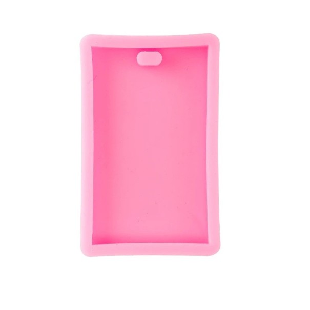 Rosa silikonform för harts 6,1 × 3 cm Form i form av hundtag Silikonform för hängen och dekorationer 1