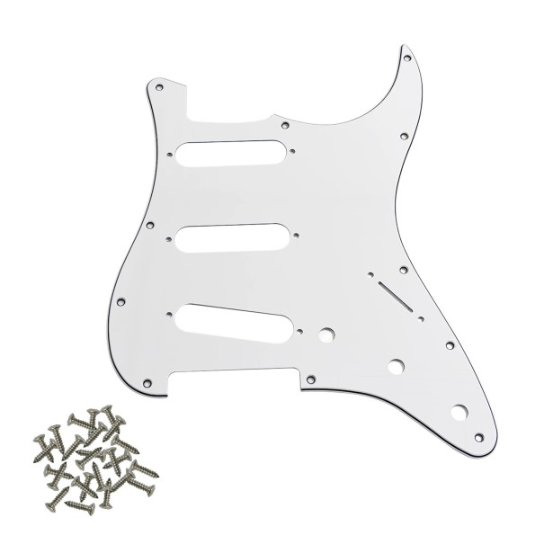 Skydd för elgitarr i PVC med aluminiumfolie Kompatibel med amerikansk och mexikansk standard Skyddskåpa Gitartillbehör vit