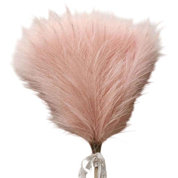 10er Set Künstliches Pampasgras 42 cm Seidenvase Deko für Tisch Hochzeit Garten Haus und Outdoor Deko für Feste und Partys rosa