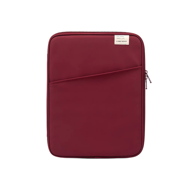 11 inch tablethoes voor iPad Air 4, 5 Pro, Mini 5, 6, Xiaomi, Samsung, Huawei, Lenovo, universele slanke beschermhoes in neutrale kleur wijnrood