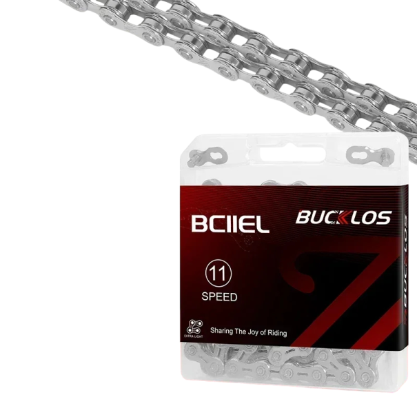 11 Speed Bicycle Chain 1/2" x 11/128" 116 Links Semi-Hollow with Quick Link MTB Road Shimano Sram silver