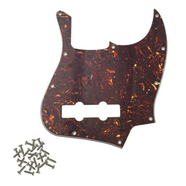 Krysskydd för basgitarr med fyra strängar JB för amerikansk standard FD Jazz Bass Brun sköldpaddsmönster Skyddspanel mot repor 1
