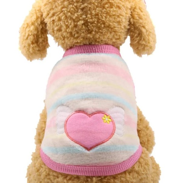 Vinterkläder för hund S 1,5–2 kg 35 cm bröst 25 cm rygg Färgglad jacka i pastellfärger Varm mjuk overall för små hundar 1