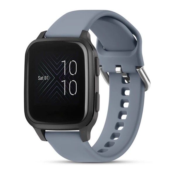 20 mm L 155–205 mm Silikonrem för Garmin Forerunner 55 645 245 Music Venu Sq 2 Venu 2 Plus Vivomove 3 Vivoactive 3 Sportrem blå