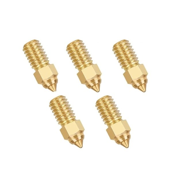 Sats med 5 st mässingsmunstycken 0,2 mm M6 16,8 mm för filament 1,75 mm för Ender 3 V3 SE Ender 5 S1 Ender 7 Precisionsmunstycken 1