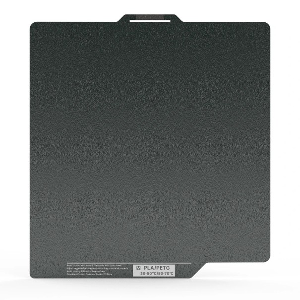 Flexibel stålplatta 256 × 256 mm med speciell CryoGrip-yta Dubbel-sidig texturerad skrivplatta för Bambu Lab P1 och X1 1