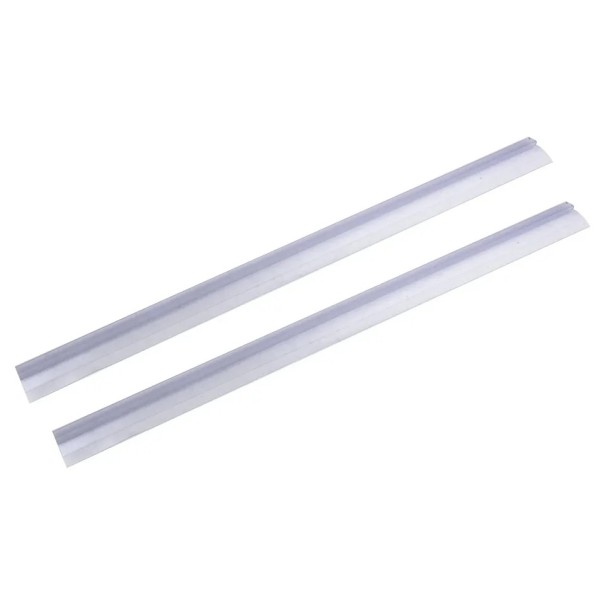 Sats med 2 st tätningslister för duschdörrar 1 m 23 mm för glas 4–6 mm Transparent PVC extra hög bottenförsegling 1