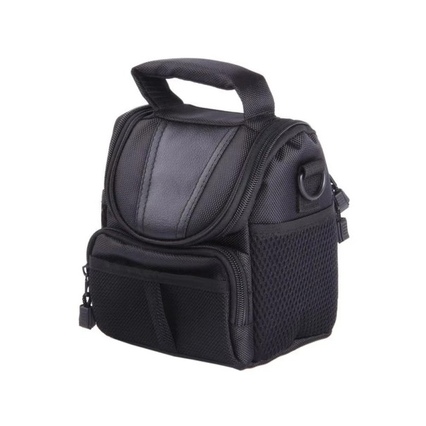 Kamerafodral 14 x 12 x 17 cm Skyddande fodral för Canon Nikon Sony Kompakt kameraväska med rem 1