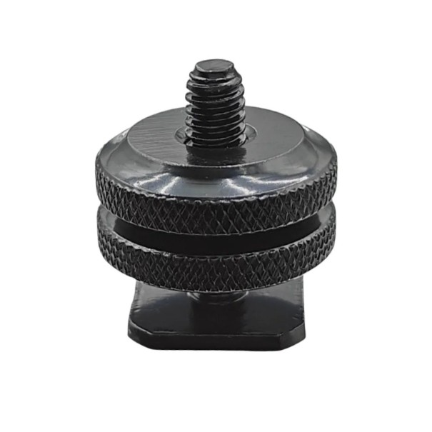 Adapter för telefonhållare 2,4 x 1,8 x 2,7 cm Dubbelmutter Fäste för mikrofon GPS eller kamera på kameran 1