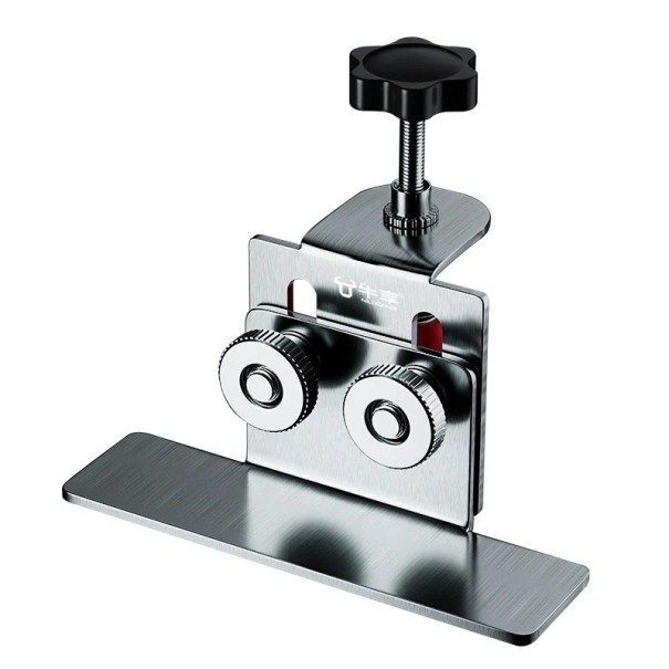 Verktyg för montering av skåpdörrar i rostfritt stål Justerbar hållare för exakt placering av möbeldörrar 1