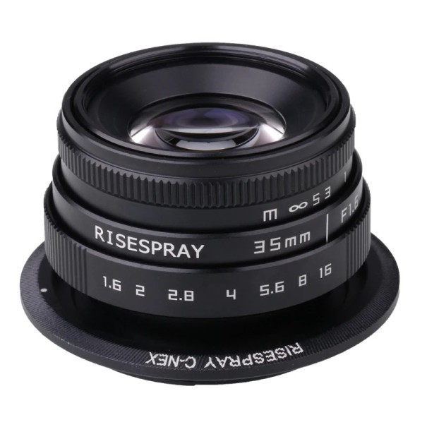 Objektiv 35 mm 35 x 50 mm Manuellt fokus för Nikon 1 Kompakt fast objektiv för porträtt- och gatufotografi 1