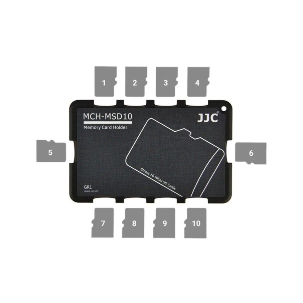 Fodral för 10× micro SD-kort Skyddande box för minneskort Kompakt organiserare för säker lagring av data 1
