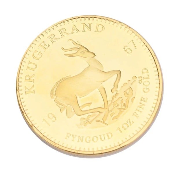 Samlarmynt 1967 Krugerrand replika 4 cm förgylld minnesmynt dekorativt samlarobjekt 1