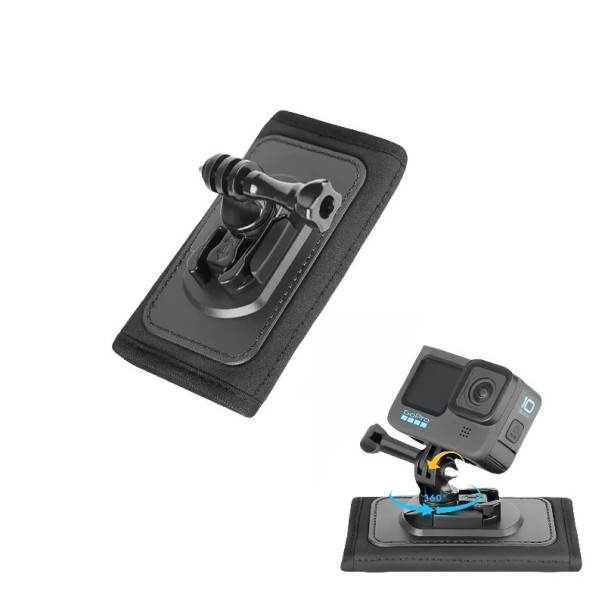 Popruh på ryggsäck för actionkamera 12,5 x 6,6 x 2 cm 360° vridbar snabbkopplingsfäste Axelmontering GoPro DJI Insta360 1