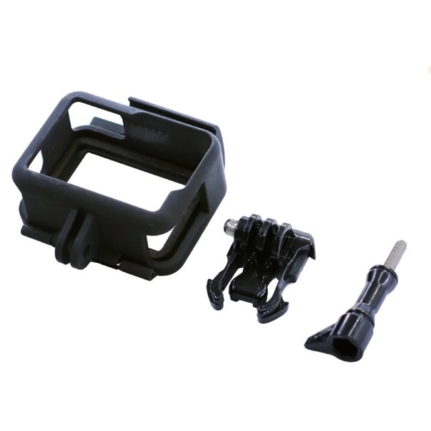 Skyddsramsats 5 x 4 x 2,5 cm för GoPro Hero 5 6 7 Black Plastskelletthölje med snabbkoppling och skruv 1