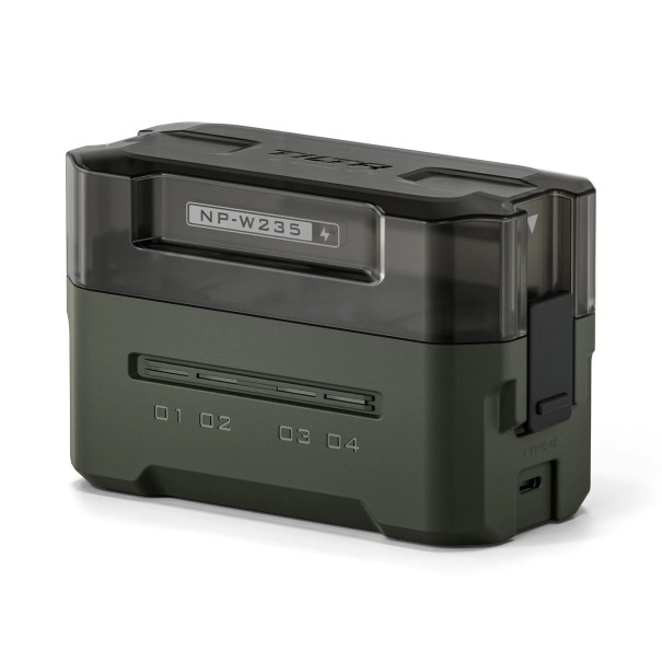 Bärbar laddstation för Lumix NP-W235-batterier USB snabbladdning LED-indikator Kompakt resepraktiskt kameratillbehör 1