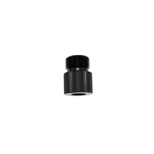 Adapter för skruvar 3/8" till 5/8" 1,8 × 2,1 × 0,9 cm Svart metallisk Gängadapter för stativ, fästen och foto/video tillbehör 1