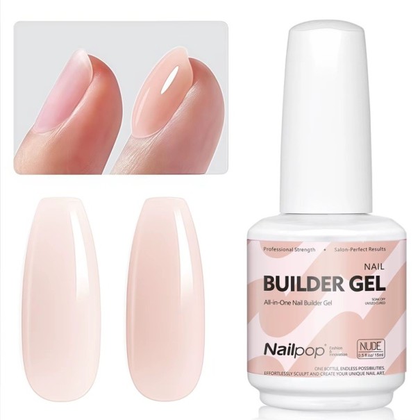 Gélový lak na nechty 15 ml UV spevňujúci a predlžujúci gél Multifunkčný stavebný gél na modelovanie opravy lepenia kamienkov nude