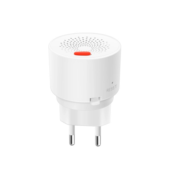 Zigbee Gasläckagedetektor 86 × 86 × 24,5 mm Naturgas metan och propan-butan Ljud- och ljusalarm EU 1