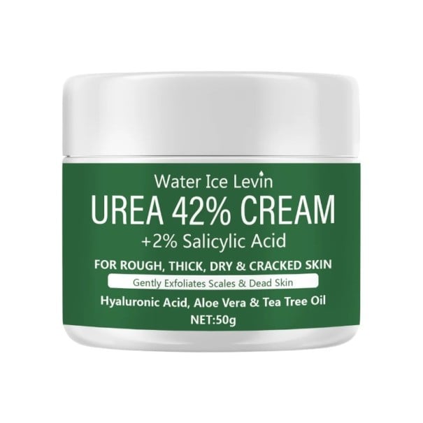 Fuktighetskräm för fötter och händer 50 g 42 % urea 2 % salicylsyra hyaluronsyra aloe vera tea tree oil 1