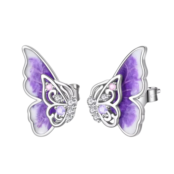 Motivklingor örhängen 925 sterling silver för kvinnor Mode smycken födelsedagspresenter Frihet, lätthet, transformation 1