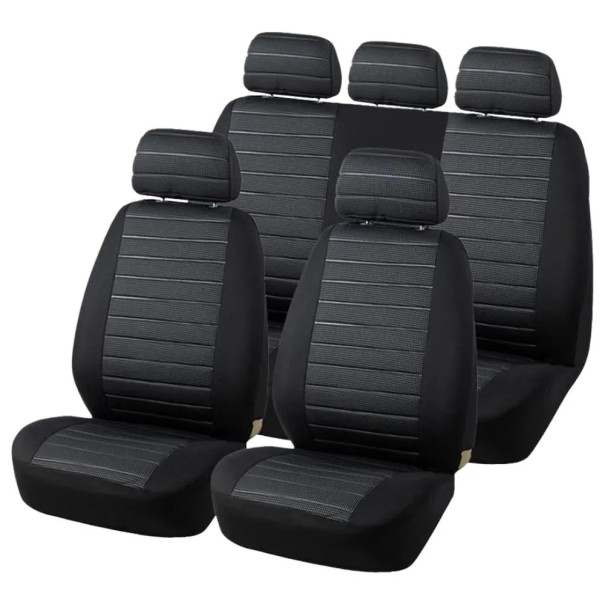 Universella bilstolsöverdrag för fram- och baksäten, polyester för sedan, SUV, skåpbilar, lastbilar 1