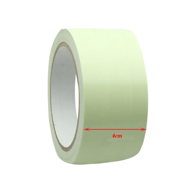 Självhäftande fluorescerande tejp 3 m x 4 cm Luminös tejp för DIY, säkerhets- och dekorationsanvändning, ekologisk och icke-toxisk 1